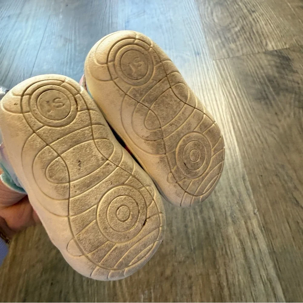 Surprize by Stride Rite Flow Toddler Sandals | Size 2 | Pink Blue Pastel